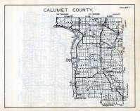 Calumet County Map, Wisconsin State Atlas 1933c